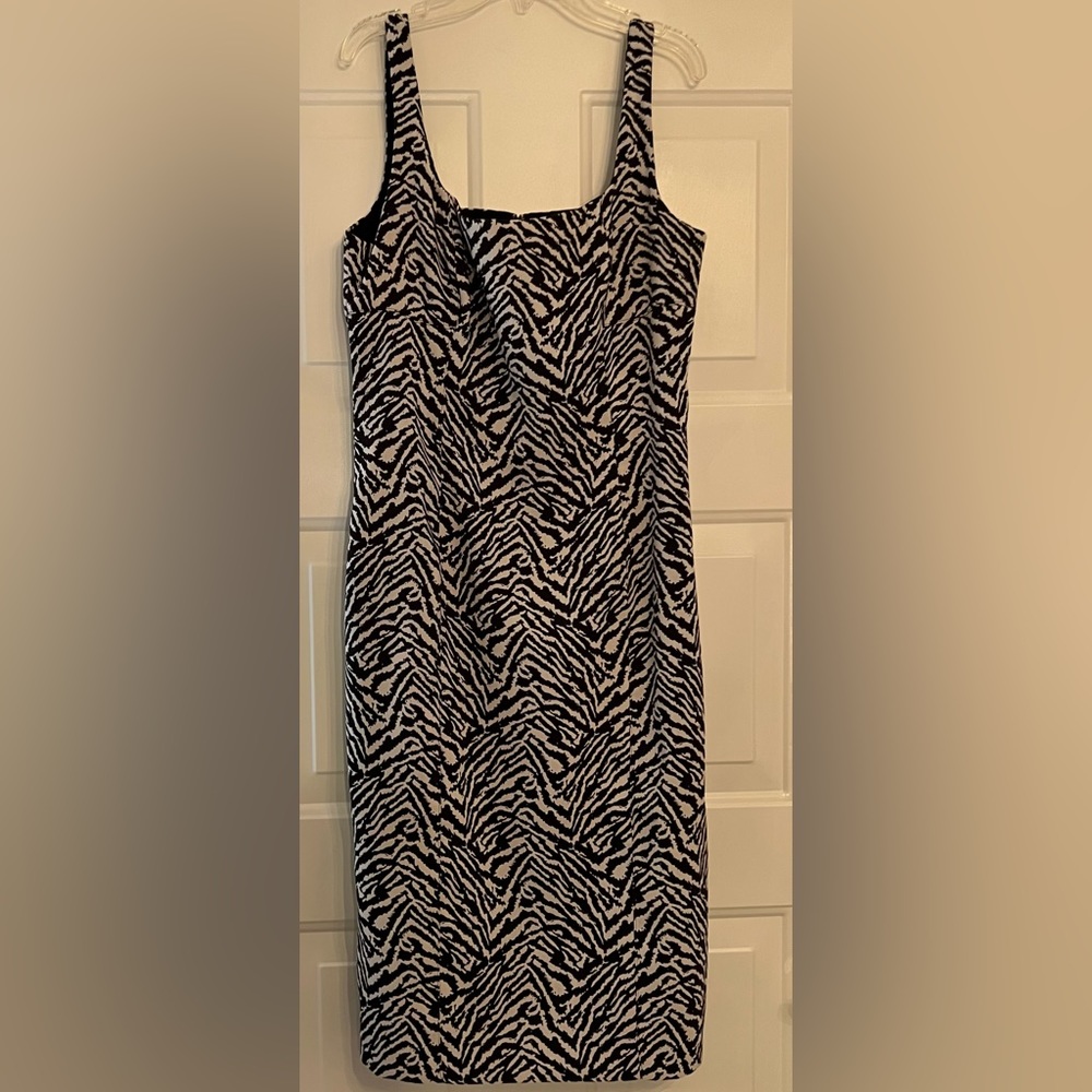 Beautiful Black & White zebra print Banana Republic dress.